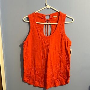 Women's Red Sleeveless Top